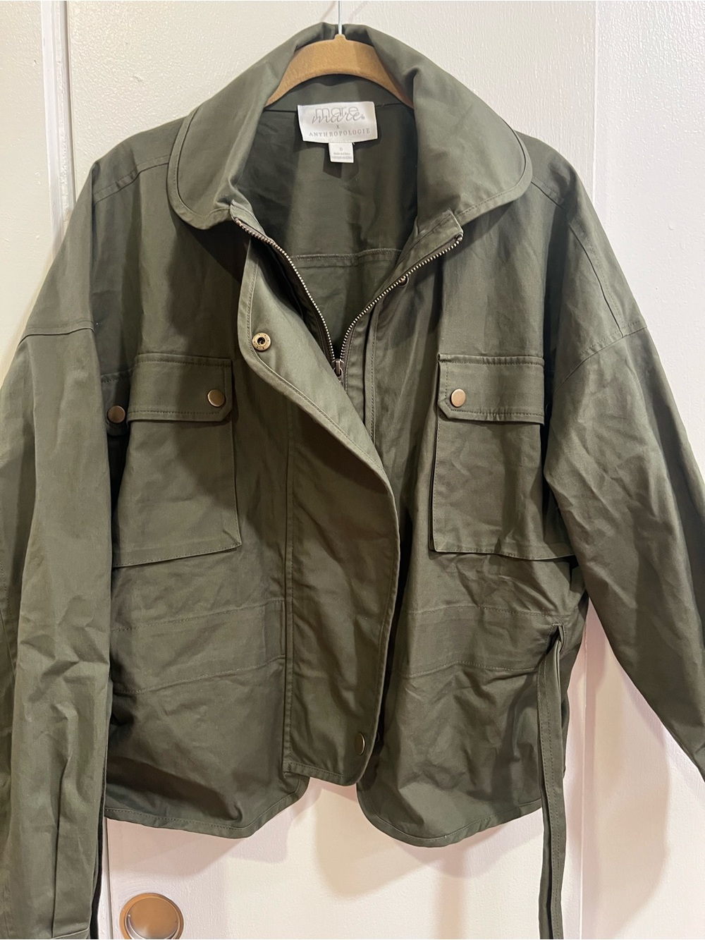Anthropologie Women's Olive Green Utility Jacket - Picture 2 of 6